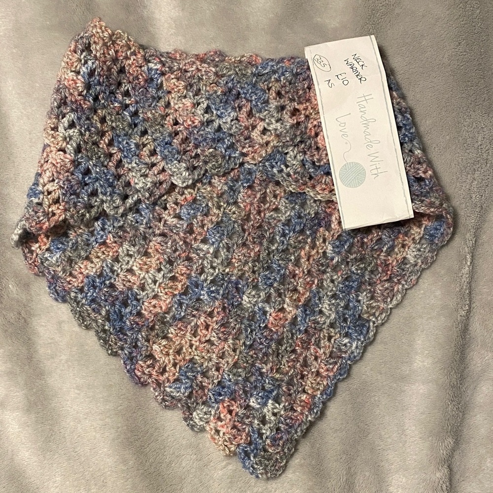 Handmade Knit Multicolor Scarf
